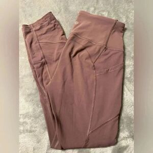 Lululemon All The Right Places Crop II *23" Color Cassis Size 6